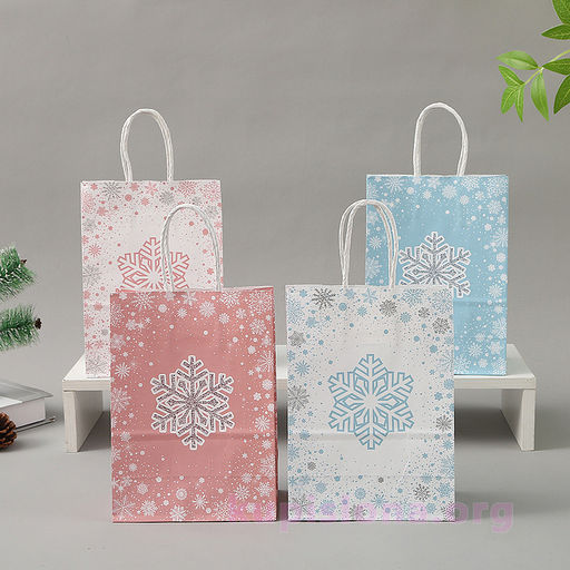 Подарочный пакет Снежинка маленький