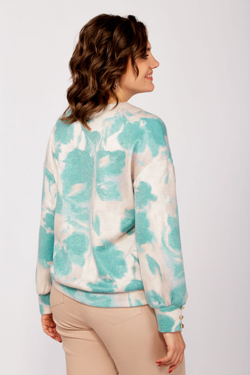 Блуза Swallow 803.2 черный+серебряный узор фото 102