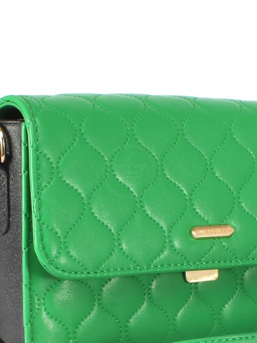 Сумка женская искусственная кожа DJ-CH 21113-GREEN, 1отд, плечевой ремень, зеленый SALE 253971 - Adelia фото 9