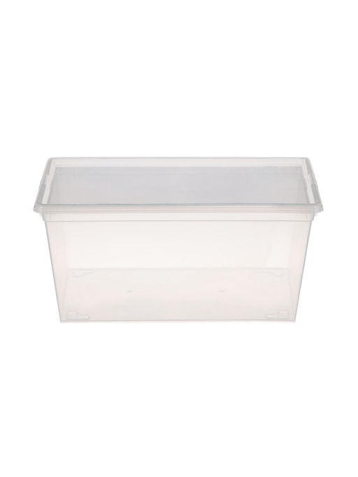Ящики пластиковые для хранения, с крышкой, набор 2 шт.: 10 л, 16 л, прозрачно-матовый - Соломон фото 11