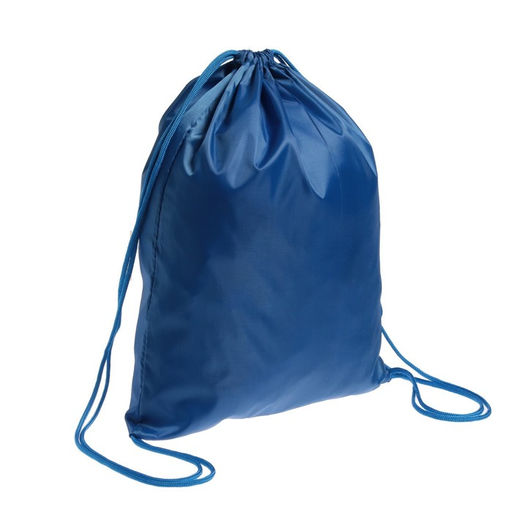 Мешок для обуви 420 х 340 мм, Calligrata Стандарт, (мягкий полиэстер, плотность 210 D), синий  фото 9