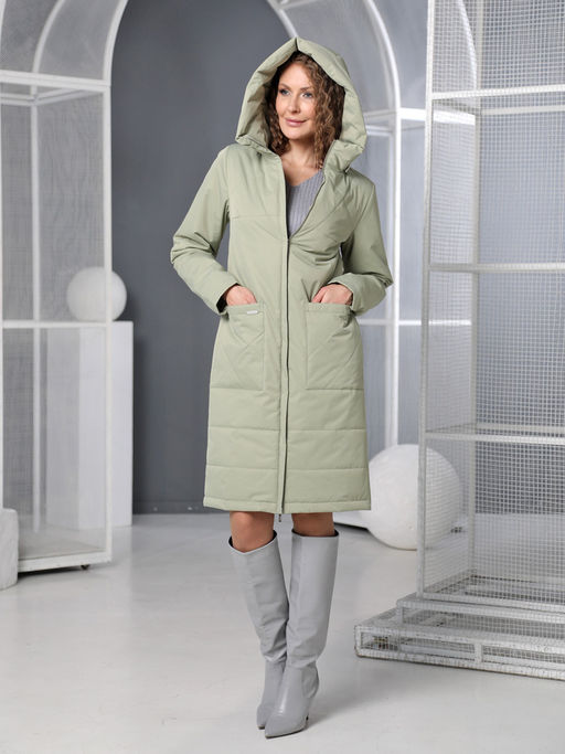 25105 Плащ утепл. оливковый