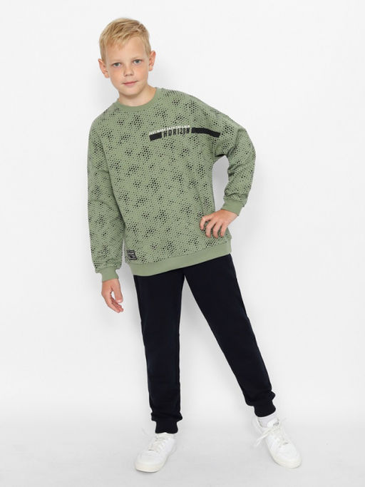 CRB wear/CWJB 63669-35-383 Джемпер для мальчика,хаки/Ex.Cherubino  фото 3