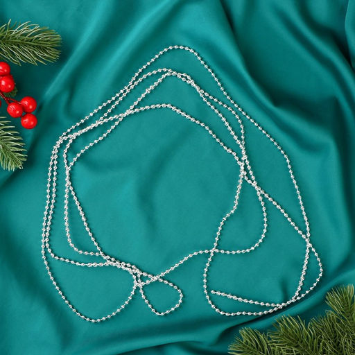 Цена за 4 шт. Бусы на ёлку Шарики, длина 2.7 м, d=4 мм, МИКС - Зимнее волшебство фото 3