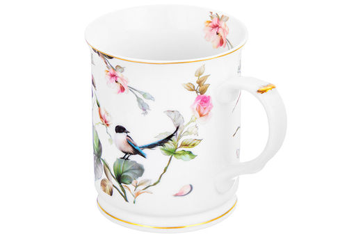 Кружка 400 мл 12*8,5*10 см Певчие птички NEW BONE CHINA - Elan gallery фото 6