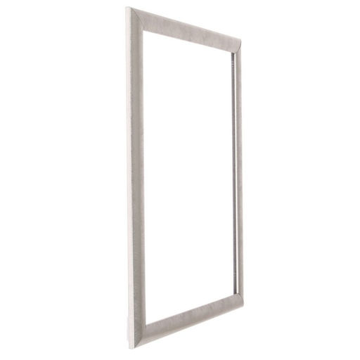 Рама для картин (зеркал) 30×40×2.7 см, пластиковая, Calligrata 6472, серебристая