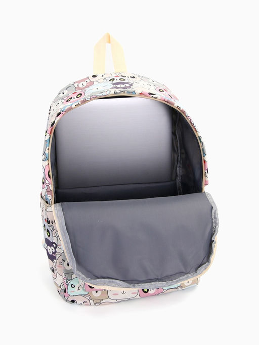 Набор: рюкзак школьный и пенал, с карманами, с принтом, размер 29?12?41 см, розовый/разноцветный