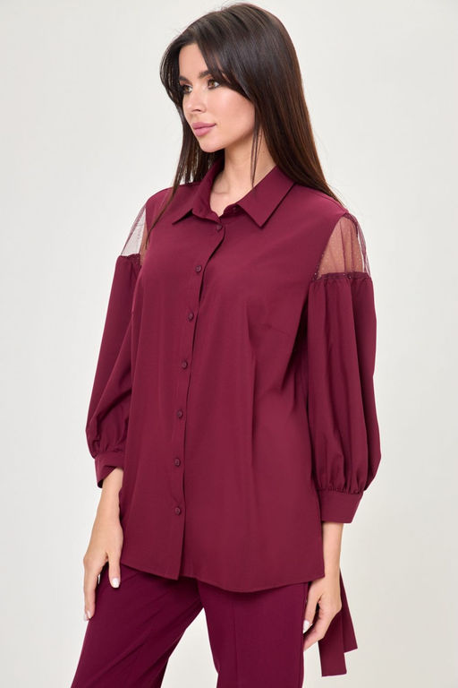 Блуза ANELLI 997 бордо  фото 8
