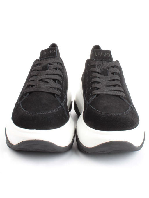 05-A9000-4 BLACK Кроссовки женские (натуральная замша)