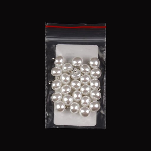 Цена за 24 шт. Пуговица на ножке, d=8 мм, белая