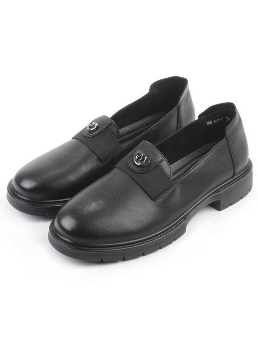 06-DHL164-1 BLACK Туфли женские (натуральная кожа)