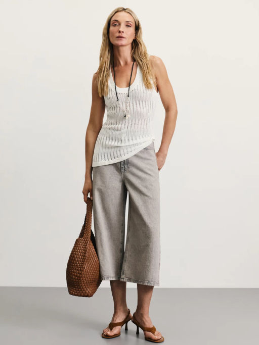 Майка ажурной вязки из вискозы / Zarina  фото 2