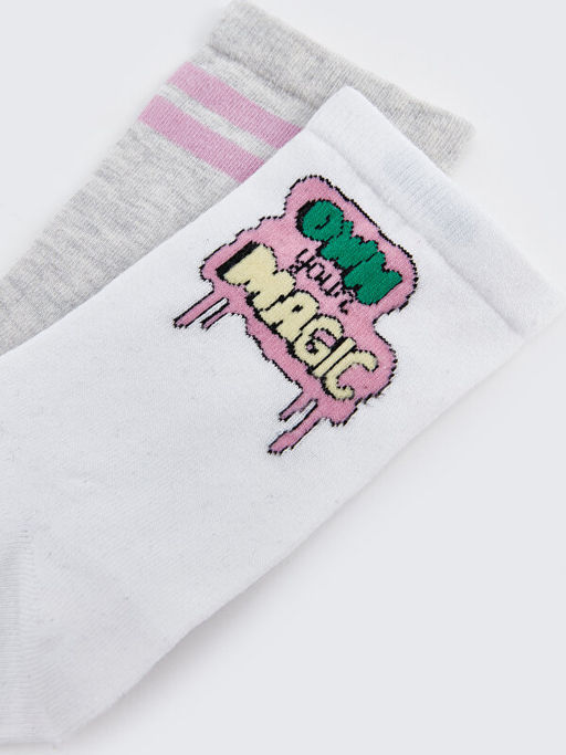 Desenli Kad?n Soket ?orap 2li