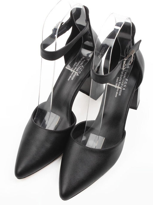 06-XLP1335-1 BLACK Туфли женские (натуральная кожа)