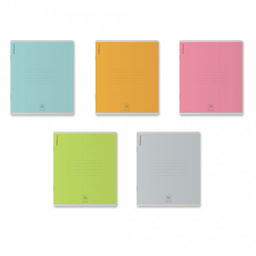 Цена за 5 шт. Тетрадь общая ученическая ErichKrause Nature Colors, 36 листов, клетка_MIX-PACK  фото 2