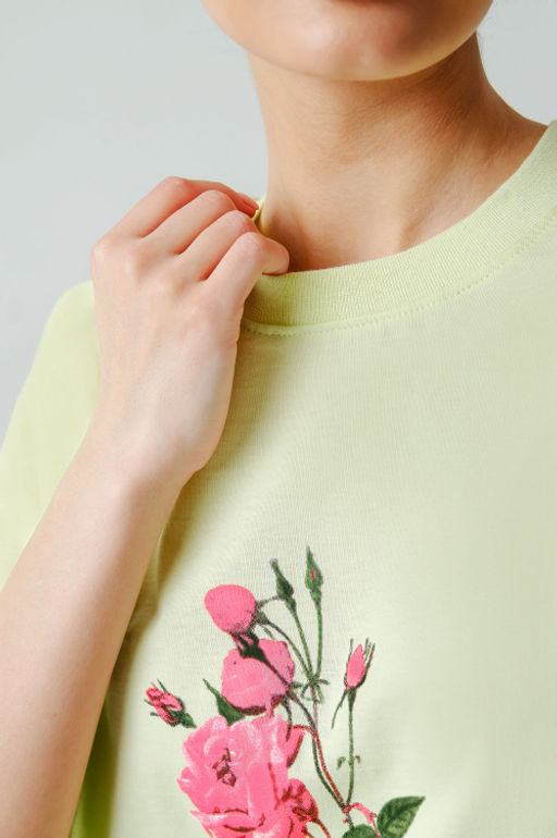 Арт. 3-1145 Футболка женская 42-50 (5 шт) Цвет:фисташковый