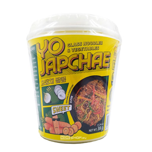 Лапша Чапче из кукурузного крахмала со сладким соусом Yojapchae Sweet Young Poong, Корея, 38 г Акция