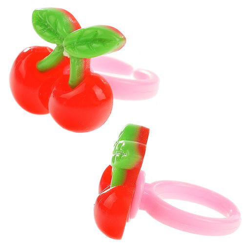 Набор украшений "Вишенка" (браслет, кольцо и клипсы) в пакете