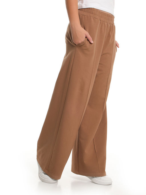 Брюки для девочки со строчкой 22-1565 шоколад - Mini maxi фото 27