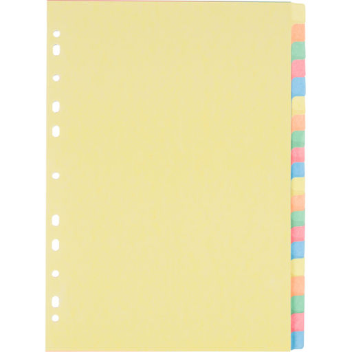 Разделитель листов 1-20, цв.картAttache,A4