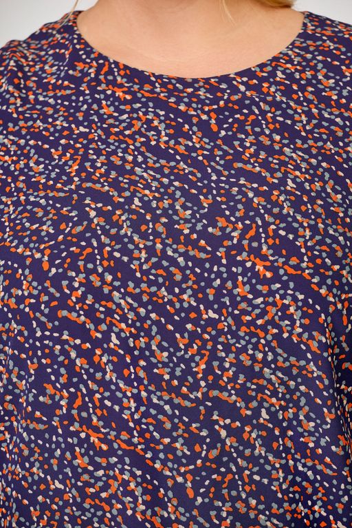 Блуза Swallow 803.2 черный+серебряный узор фото 820