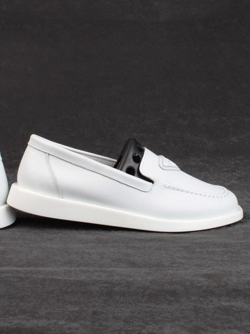 03-HY3-2D WHITE Полуботинки женские (натуральная кожа)