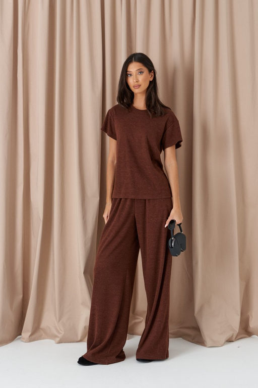 Джемпер Annete А2308 прямой шоколадный  фото 4