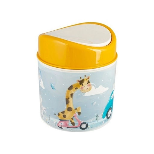GIRAFFIX - контейнер для мусора 1л молочный+горчичный - Полимербыт фото 3