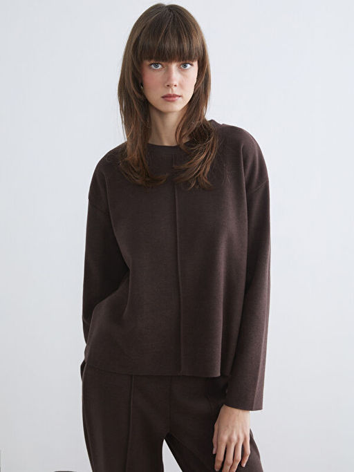 Bisiklet Yaka Kad?n ?nce Kazak