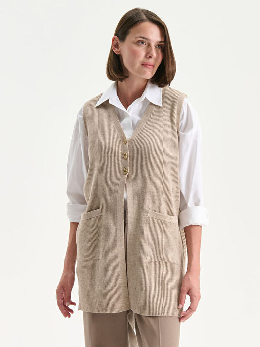 V Yaka Kad?n Triko Yelek