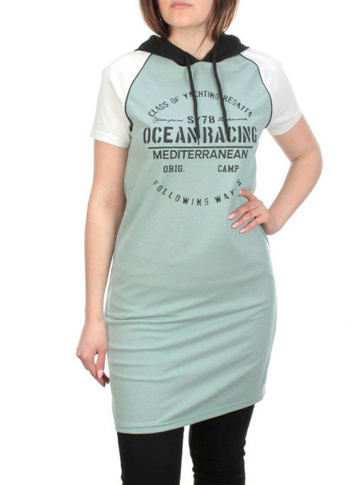 11794 MENTHOL Туника спортивная женская (100% хлопок) - Фабричный китай фото 6