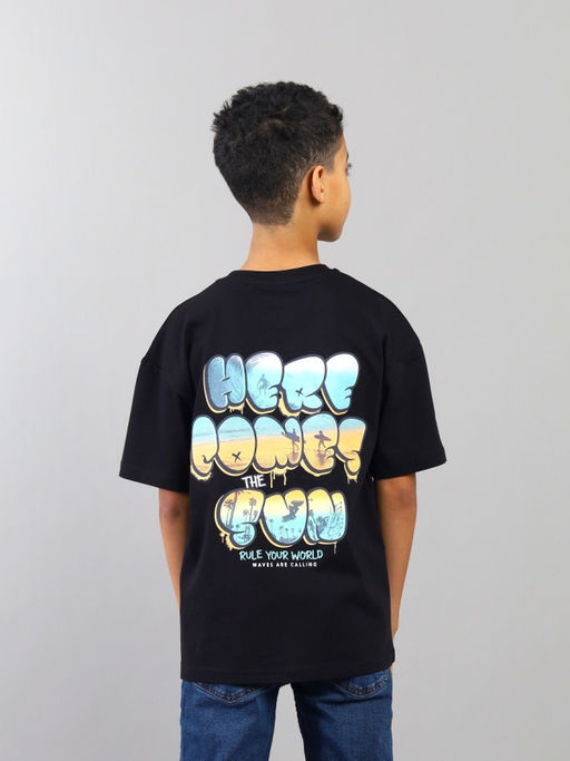 CRB wear / CSJB 64118-22K Футболка для мальчика,черный/Ex.Cherubino  фото 3