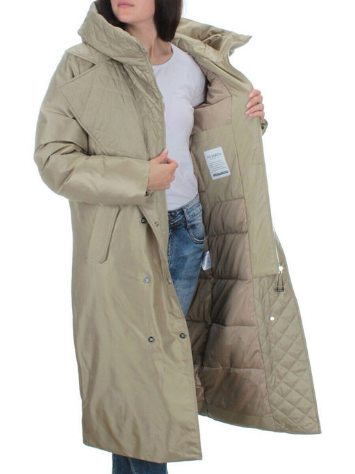 EAC327 OLIVE Пальто зимнее женское (200 гр. холлофайбера) - Fashion фото 7