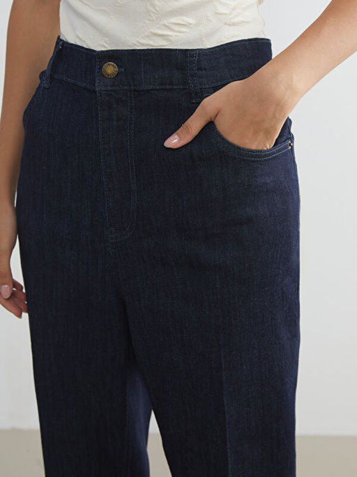 Straight Fit Kad?n Jean Pantolon