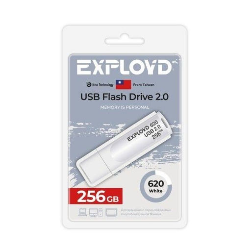 Флеш-накопитель 256Гб USB 2.0 "Exployd 620" белый