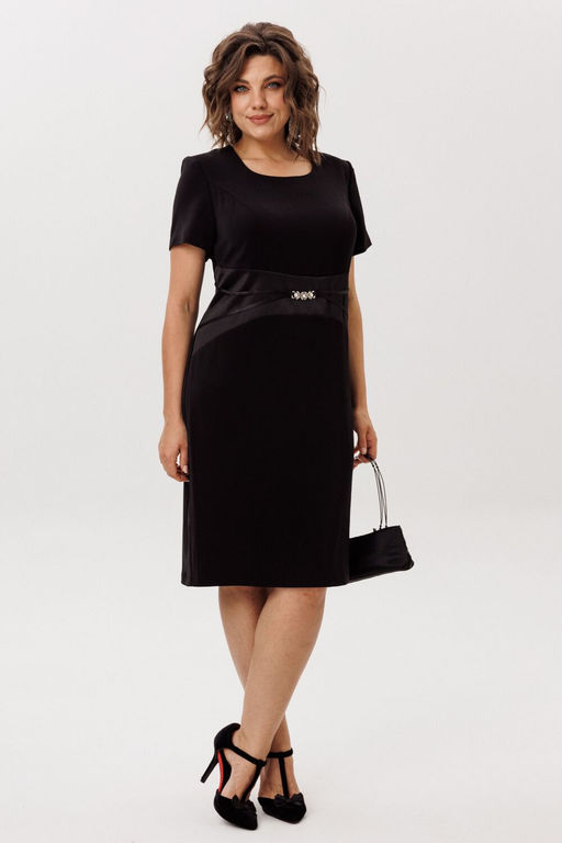 Платье ANELLI 1761 черный лебедь  фото 10