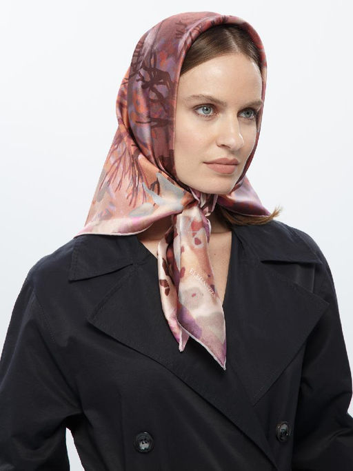 Платок жен. шелк 86х86 SS03-8232-05 - Eleganzza фото 4