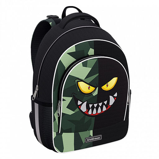 Цена за 1 шт. Ученический рюкзак с грудной перемычкой ErichKrause ErgoLine® 15L Monster Smile