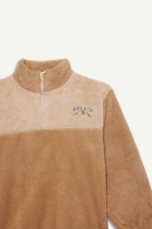 Fermuarl_ Yaka Nak__l_ Pel__ Sweatshirt Erkek _ocuk - Defacto фото 7