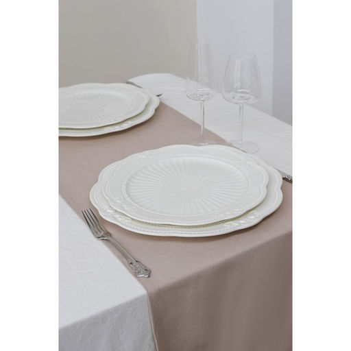 Тарелка Magistro «Этюд», d=20 см, фарфор, белая