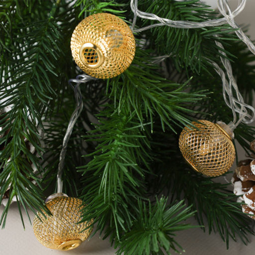 Гирлянда светодиодная 2 м 10 LED Шарики / GN12 /уп 100/ - Галеонтрейд фото 3