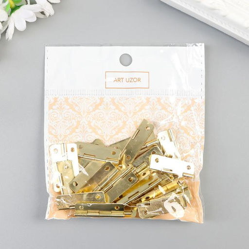 Цена за 30 шт. Петля для шкатулки с закругленными углами, 1.6×3 см