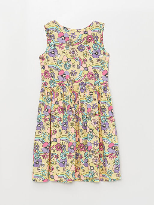 Bisiklet Yaka Desenli K?z ?ocuk Elbise - Waikiki фото 2