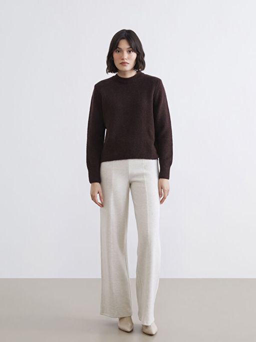 Bisiklet Yaka Kad?n Triko Kazak