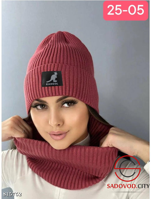 Набор 2в1 шапка и снуд женский - Bruno фото 7