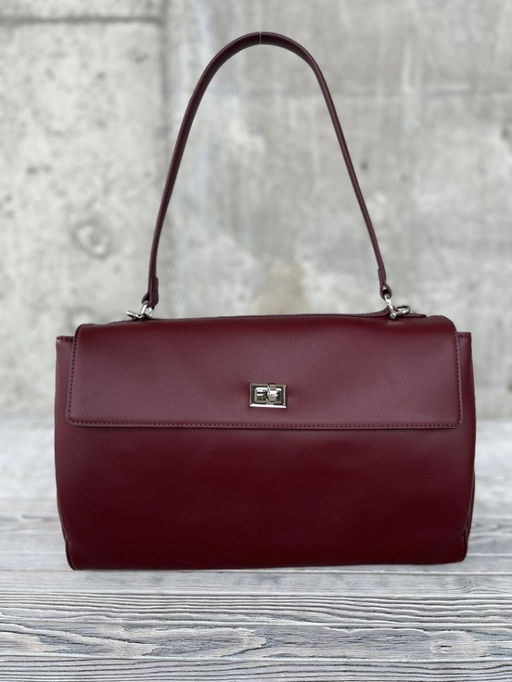 Женская кожаная сумка-портфель 8399-3 Бордо - Sergio valentini фото 2