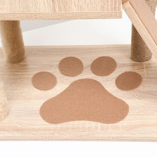 Комплекс для кошек с когтеточкой, с домиком, 58 х 54 х 87см, ЛДСП, цвет сонома - Пижон фото 5