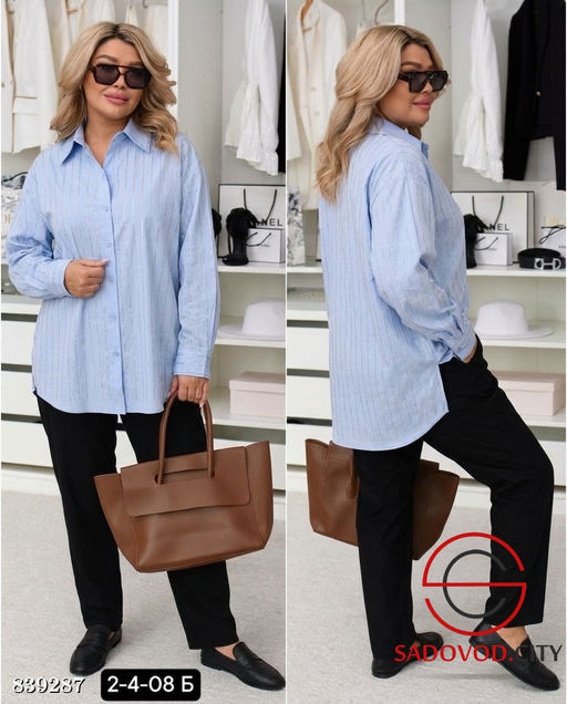 Рубашка женская из хлопка - Bruno фото 2