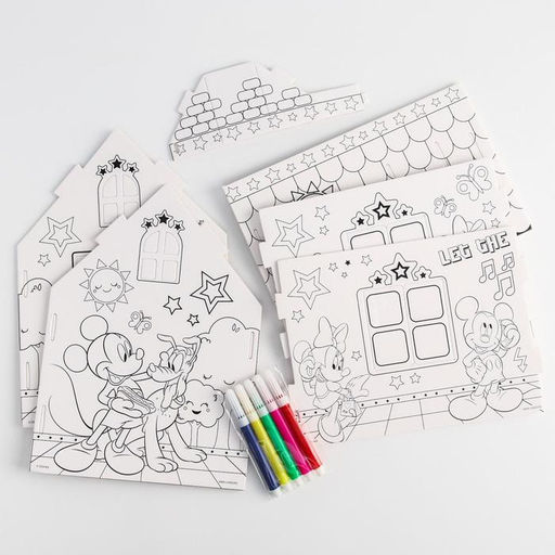 Дом-раскраска 3 в 1 Микки Маус, набор для творчества, 16 18 22 см - Disney фото 4