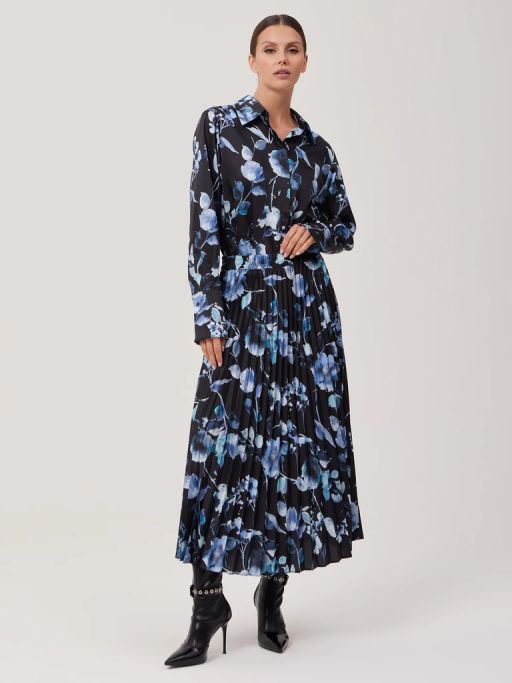 Рубашка женская 1231133008 dark navy - Eleganzza фото 2